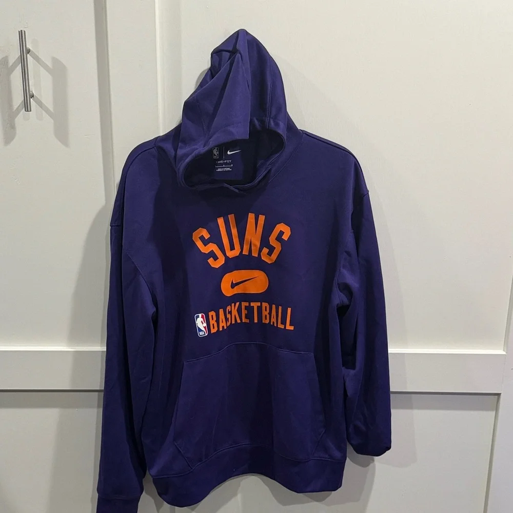 Nike - Dri Fit - Phoenix Suns NBA Purple Hoodie - sz Large - Used - Picture 1 of 5